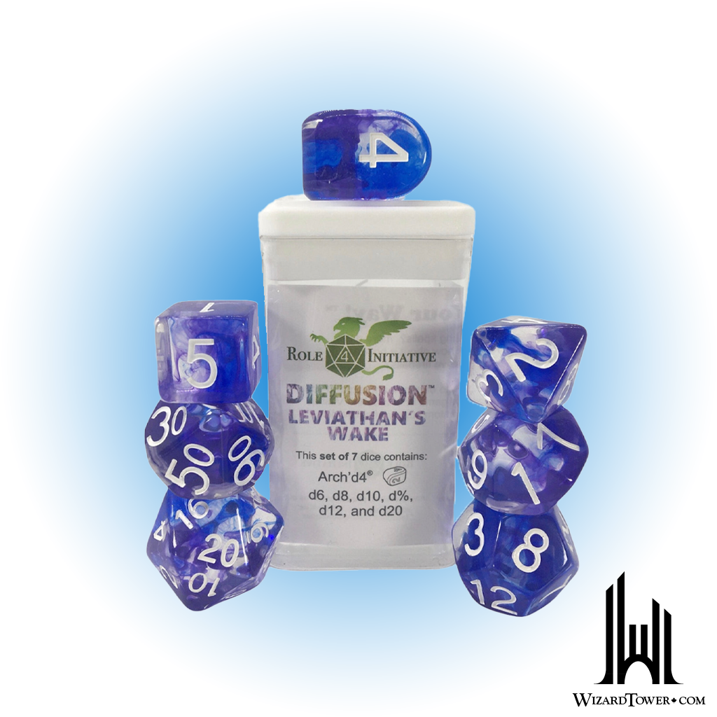 SET OF 7 DICE: DIFFUSION LEVIATHANS WAKE